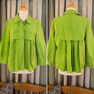 🎉HP🎉 Michael Kors MK Cropped Lime Green Jacket